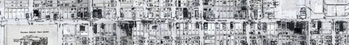 1945 map of Western Avenue.