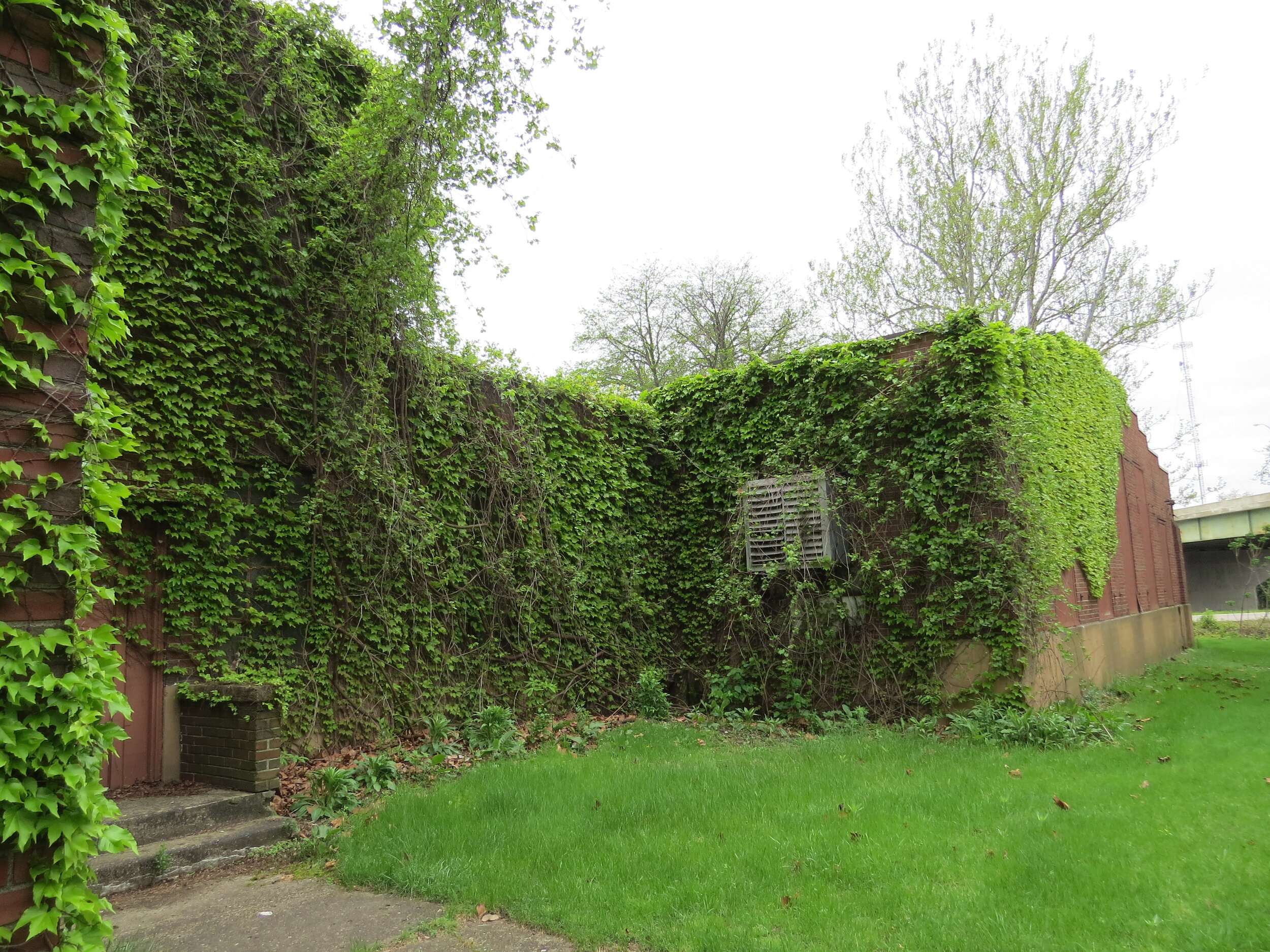 The Armory’s rear entrance before restoration.