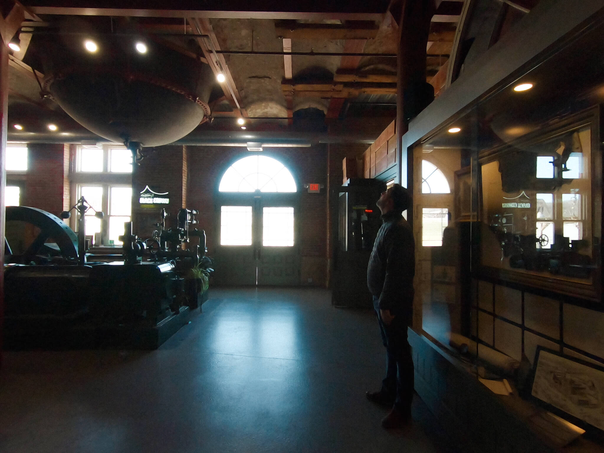 Inside the old Dubuque Star Brewery.