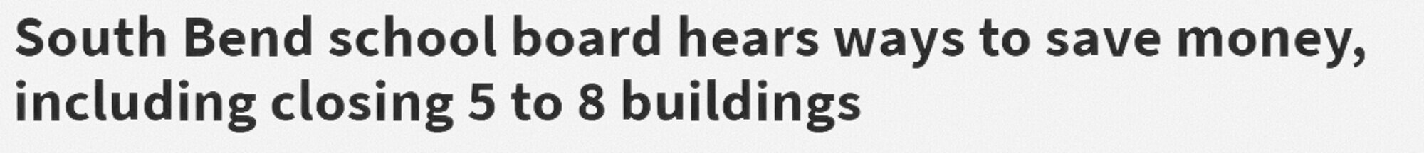 South Bend Tribune headline from Oct. 13, 2020. Another possible closure announcement in a litany of closures over the past half century.